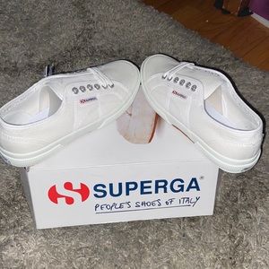 Superga / peoples shoes of Italy/ white 2750 / size 6 1/2 male / size8 female